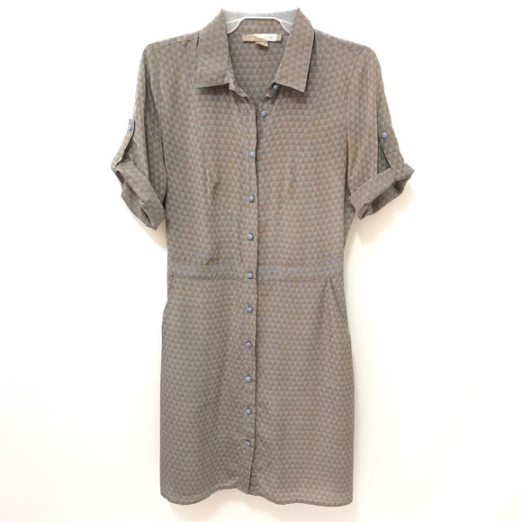 modest button down dress